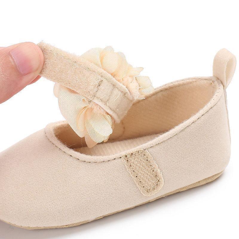 Baby Girls' Bow and Flower Mary Jane Dress Shoes