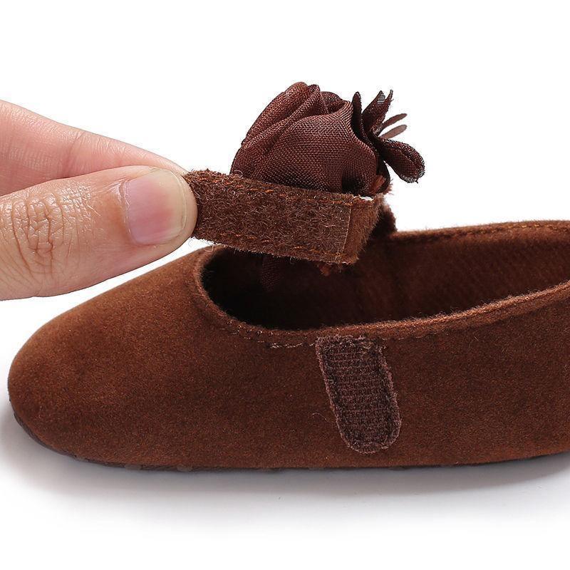 Baby Girls' Bow and Flower Mary Jane Dress Shoes