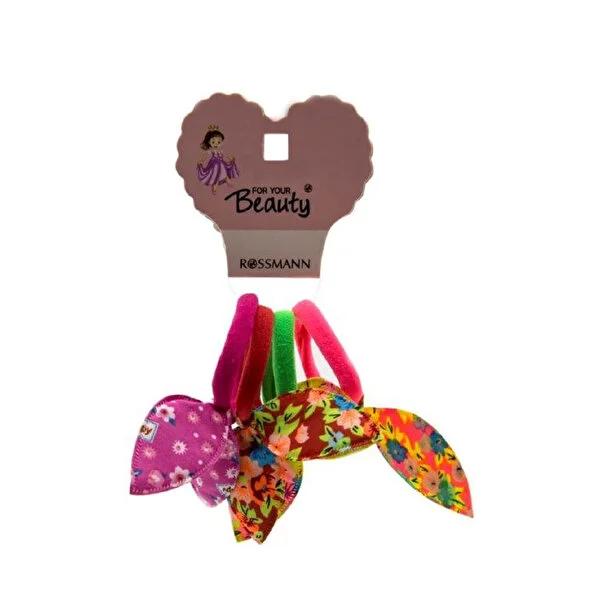 For Your Beauty 4-Piece Colorful Hair Clips with Bow Design - Decorative Hair Accessories for Women and Kids