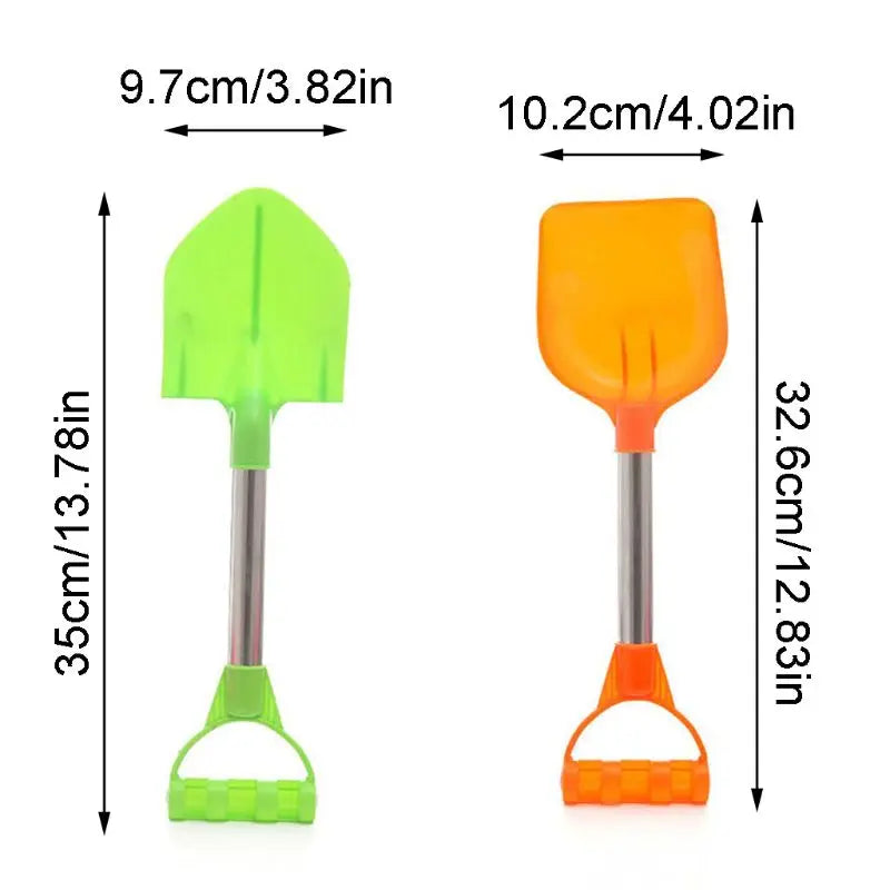 2-Piece Children’s Summer Beach Toy Set with Sand Shovels for Outdoor Play