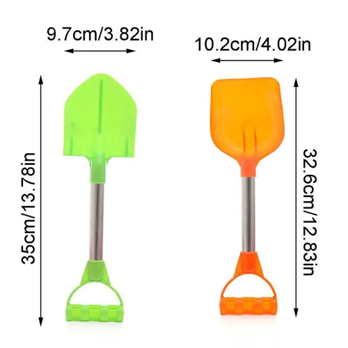 2-Piece Children’s Summer Beach Toy Set with Sand Shovels for Outdoor Play