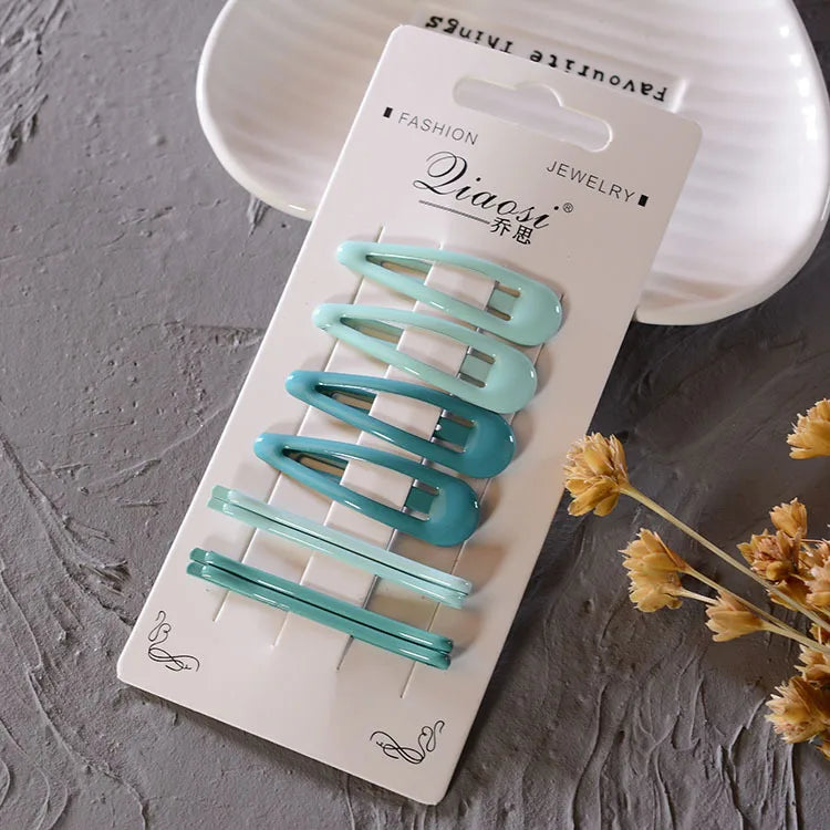 1Set Cute Candy Colors Dripping Hairpins BB Clip Girls Children Hair Clip Pin Barrette Accessories Women Kids Hairgrip Headdress
