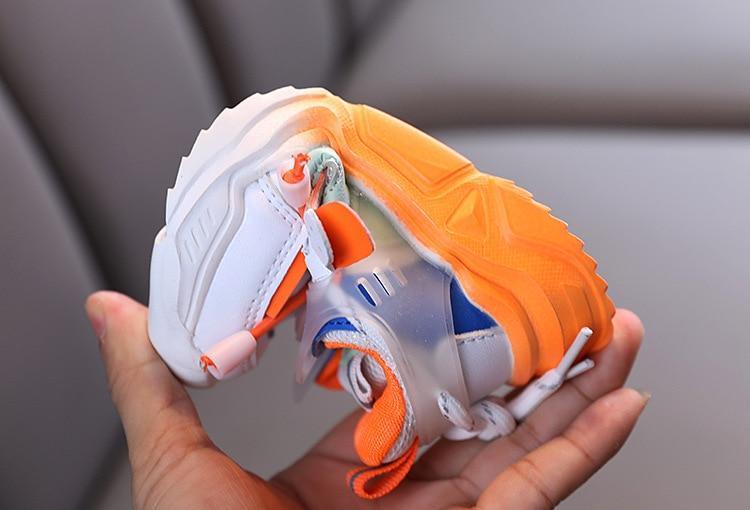 Kids' Air-Mesh Elastic-Band Casual Sneakers