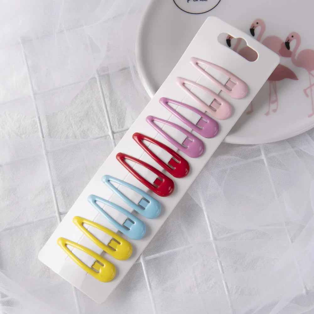 1Set Cute Candy Colors Dripping Hairpins BB Clip Girls Children Hair Clip Pin Barrette Accessories Women Kids Hairgrip Headdress