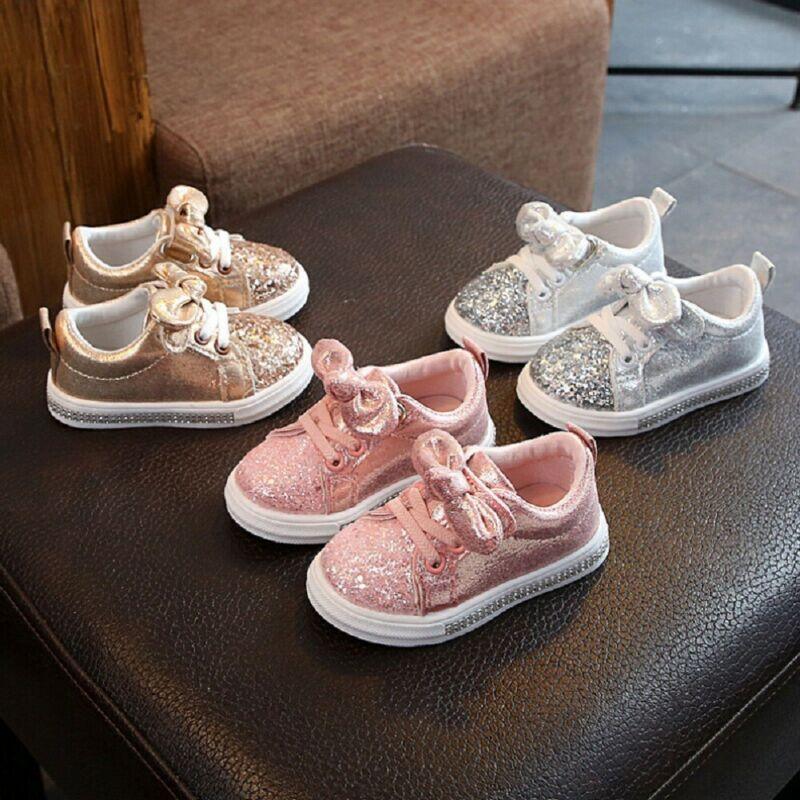 Children's PU Casual Shoes with Elastic-Band Closure