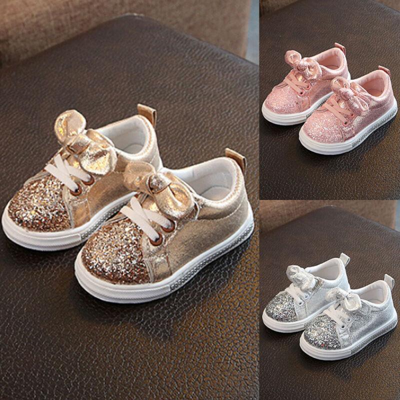Children's PU Casual Shoes with Elastic-Band Closure