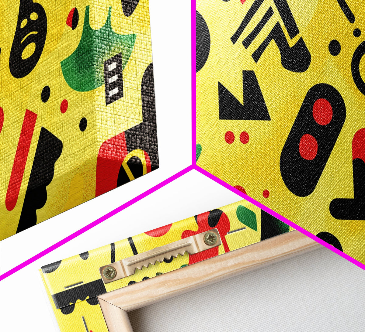 Boy's Room Or Nursery Room Wall Art Framed Canvas Print, Retro 90s Style Wall Art, Kid's Room Wall Art