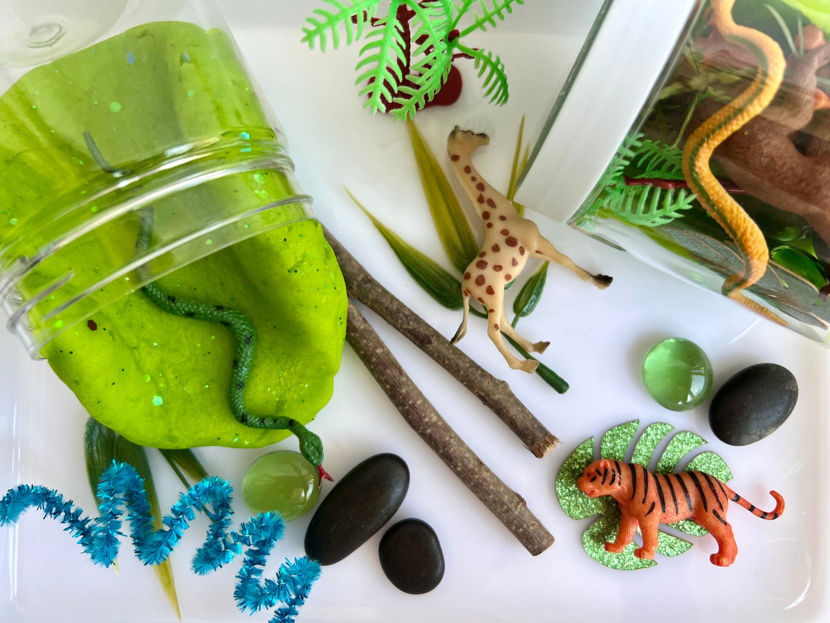 Jungle and Safari Animals Playdough Kit