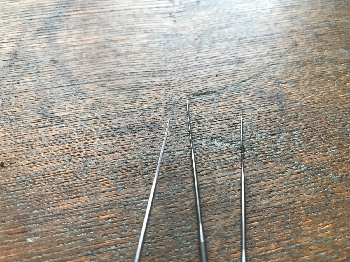 Felting needles, set of 3, 36-gauge triangle tip