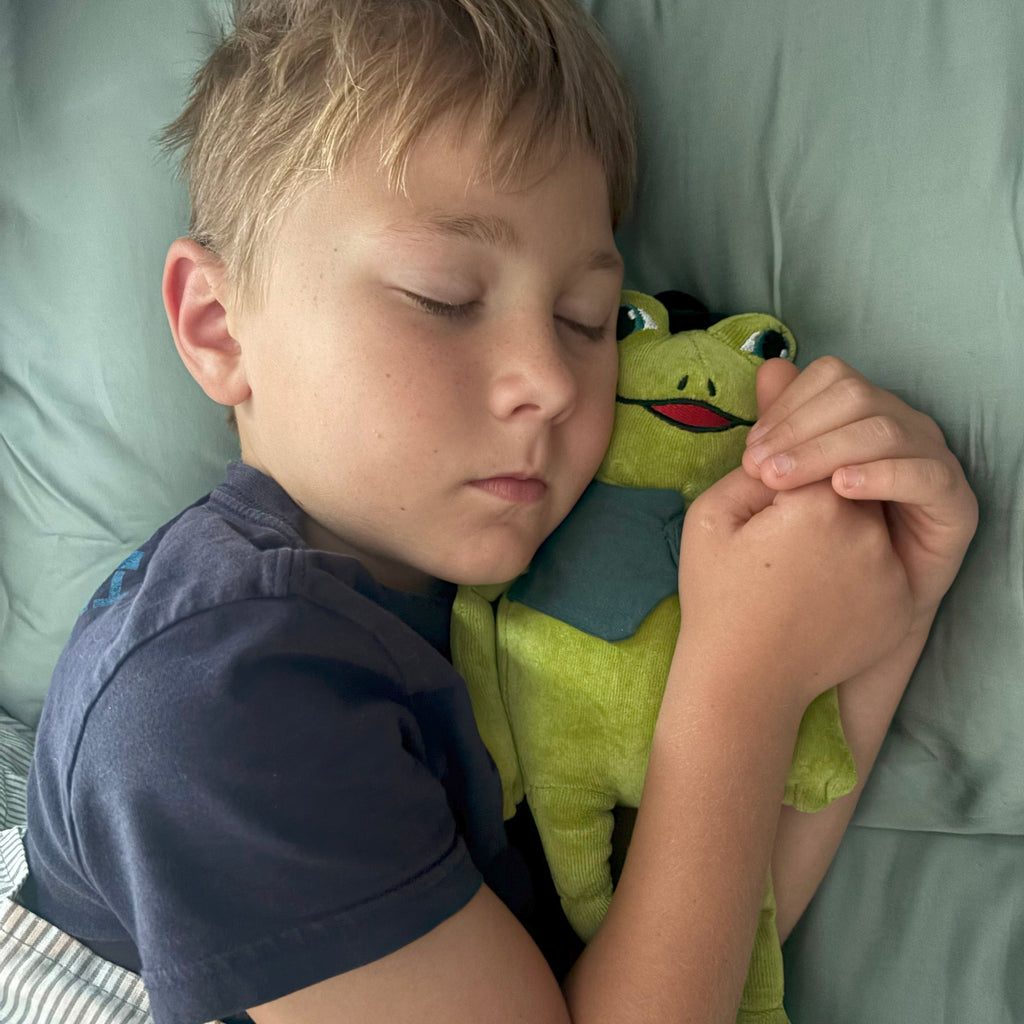 COLLECTION: First Six “Frog” Books & Organic Cotton Frog Plushie