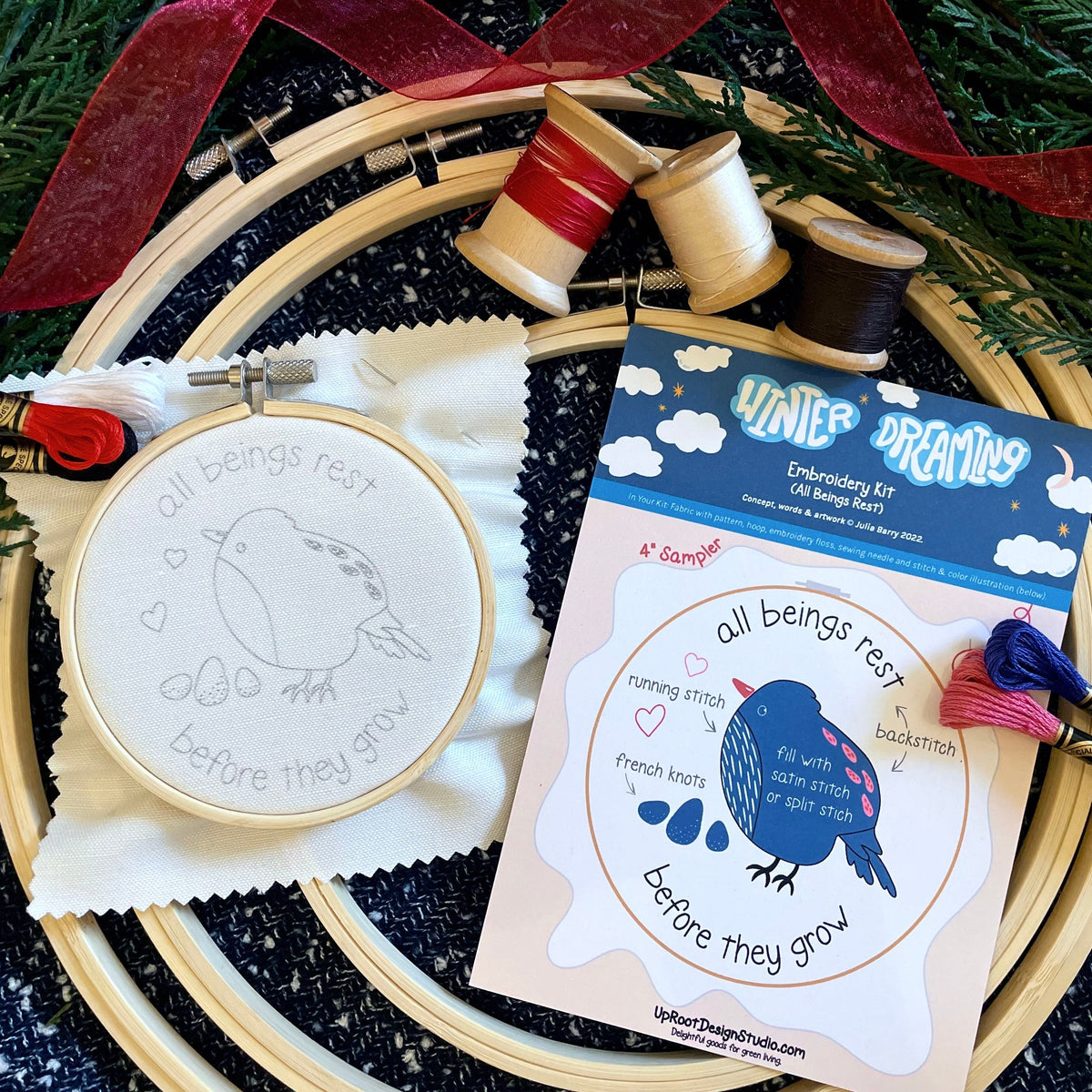 Joyful Threads Eco-Embroidery Kits (Winter Dreaming - Assorted)