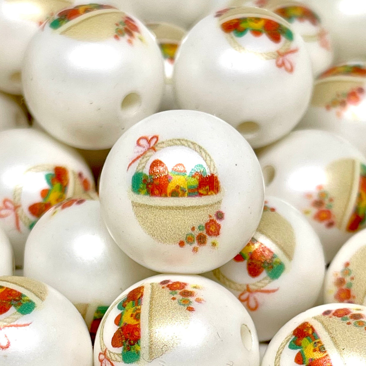 Easter Basket Acrylic Beads