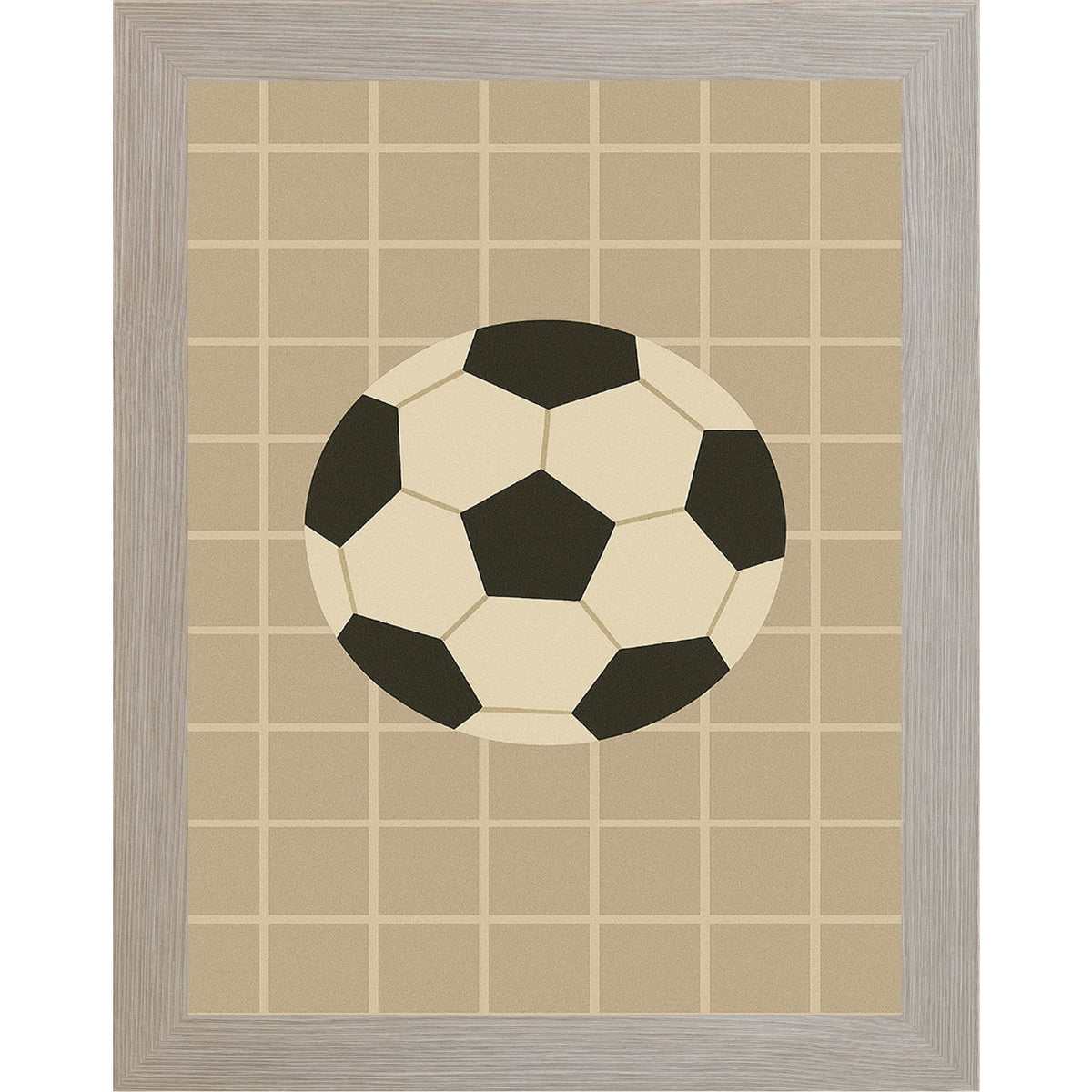 Soccer Ball Wall Art – Minimalist Soccer Decor for Kids Room, Sports Nursery or Soccer Lovers (SB213)