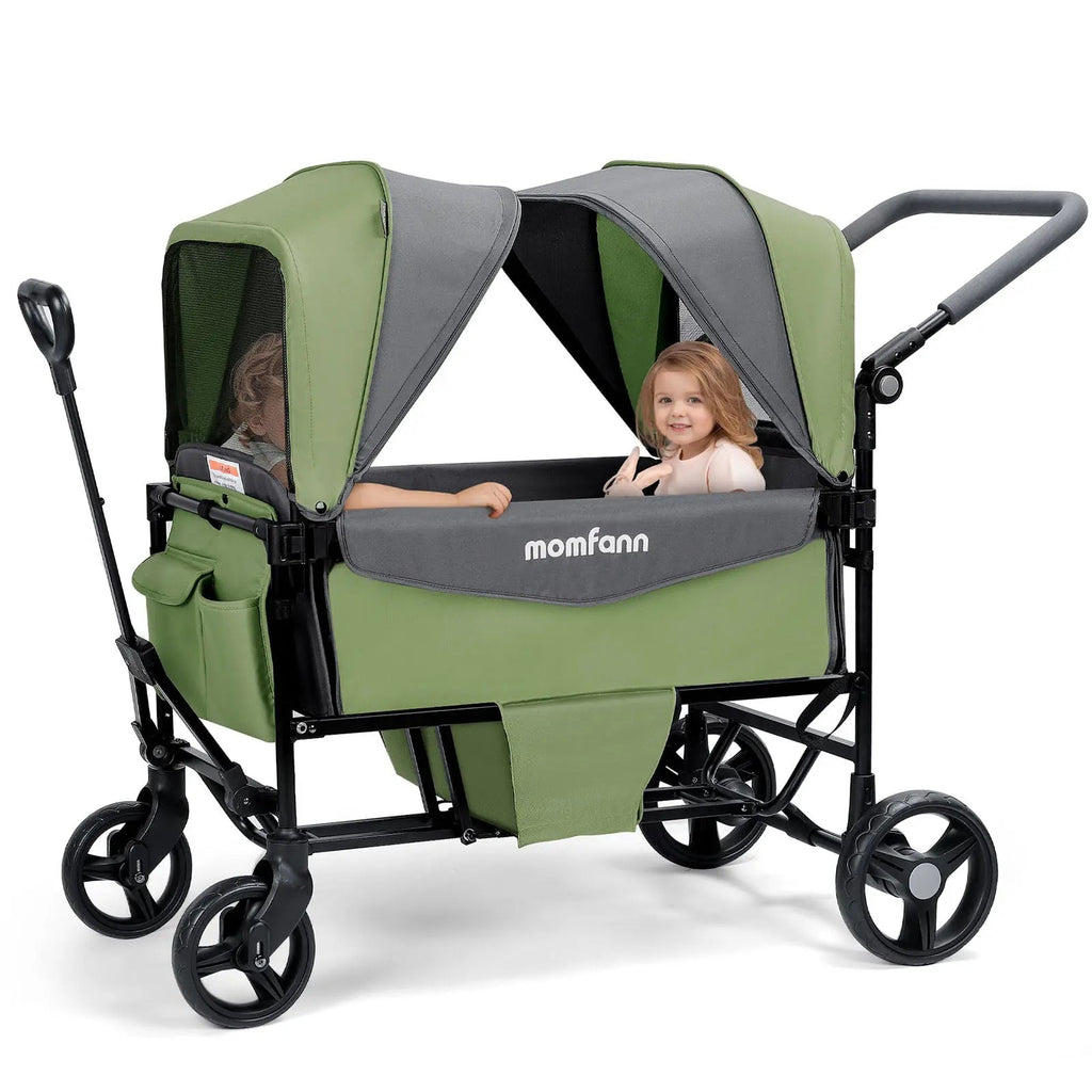 Momfann 4-in-1 Double Stroller Wagon for Kids