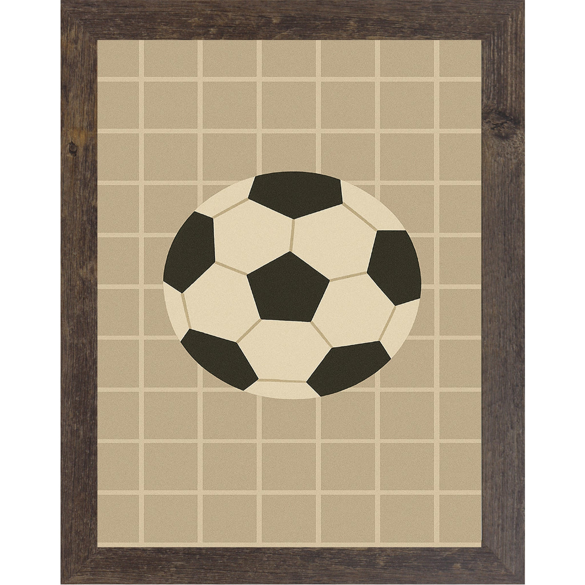 Soccer Ball Wall Art – Minimalist Soccer Decor for Kids Room, Sports Nursery or Soccer Lovers (SB213)