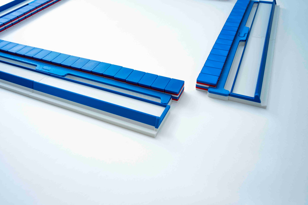Travel Mahjong Tiles - Red White and Blue
