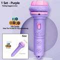 Kids Projector Flashlight Toy Bedtime Story Light 10 Cards