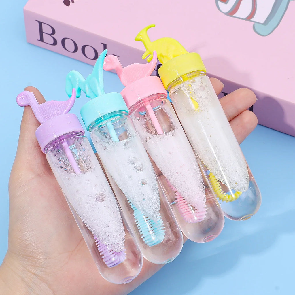 5-Pack Mini Kids Bubble Wands - Cartoon Dinosaur & Fruit Bubble Blowers, 13 x 3.5 cm (5.1 x 1.4 in) - Party Favors & Gifts