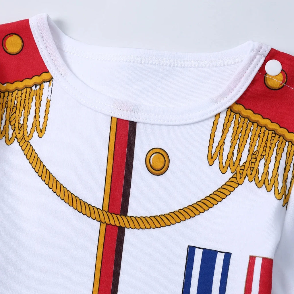 Toddler Boys Prince Charming Costume – Halloween Fireman Outfit, Infant Photography Clothing & Baby Carnival Cosplay Striped Prisoner