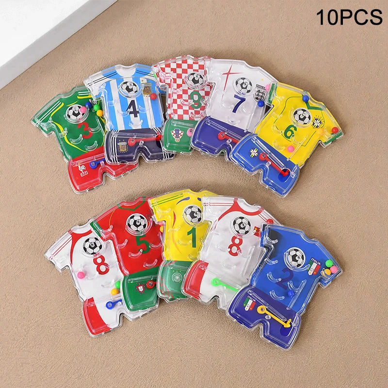Soccer Party Bracelets Keychain | Pin Ball Maze Game Toys for Football Theme Kids Birthday Party Favors