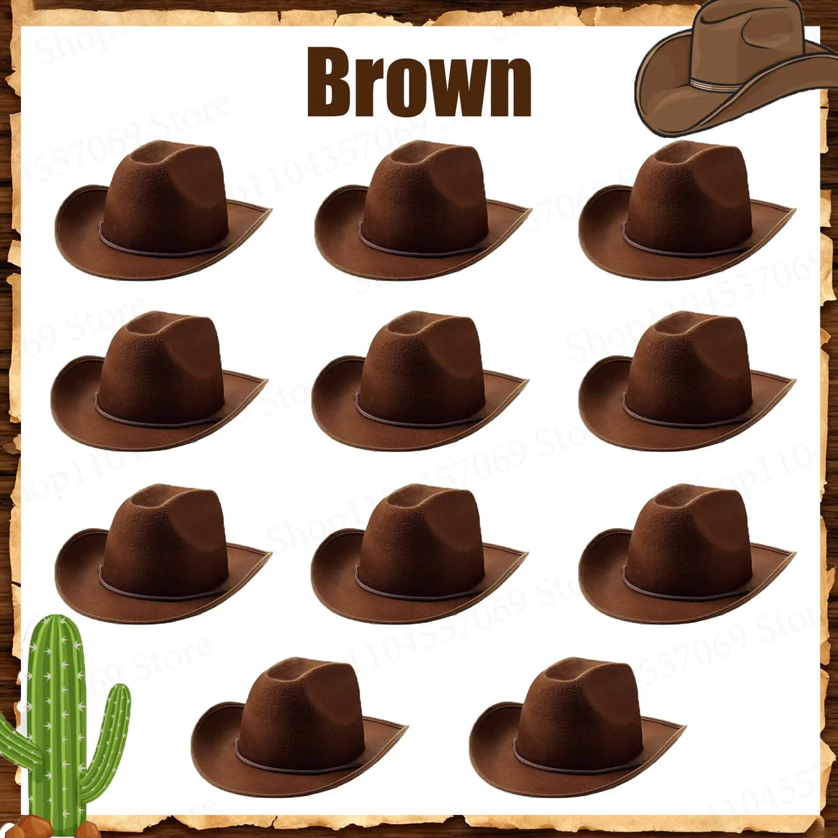 6-32Set Kids Western Cowboy Hats with Bandanas Cowboy Party Hats for Birthday Party Cosplay Costume Party Western Party Favors