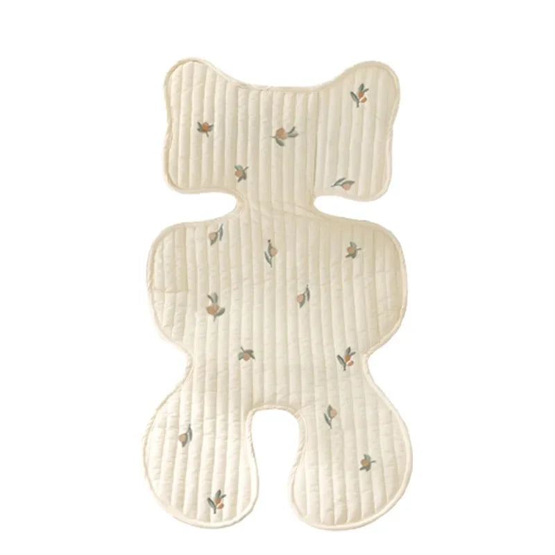 Baby Stroller Liner Breathable Soft Cotton Newborn Car Seat Cushion Seat Pad Infant Pushchair Mattress Mat Kid Pram Accessory
