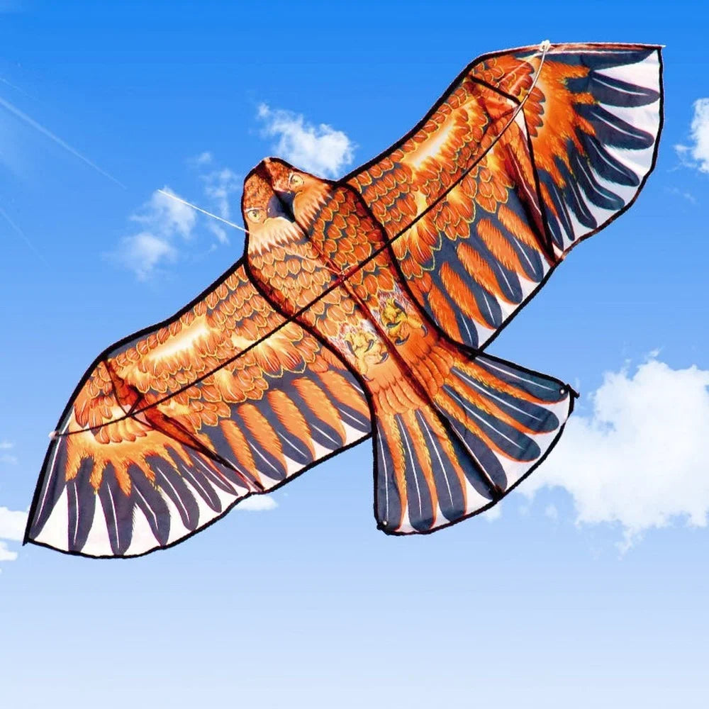 2pcs 1.1m Flat Eagle Kite with 30m Kite Line – Children’s Flying Bird Kites, Windsock Garden Cloth Toy, Outdoor Kid Gift