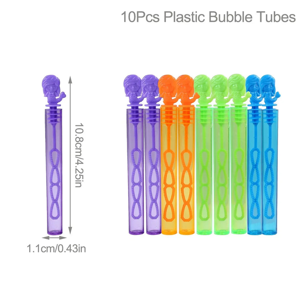 Mermaid Bubble Tube Soap Bottle Little Mermaid Birthday Party Decor Kids Wedding Baby Shower Party Gifts for Guests  Favors Toys
