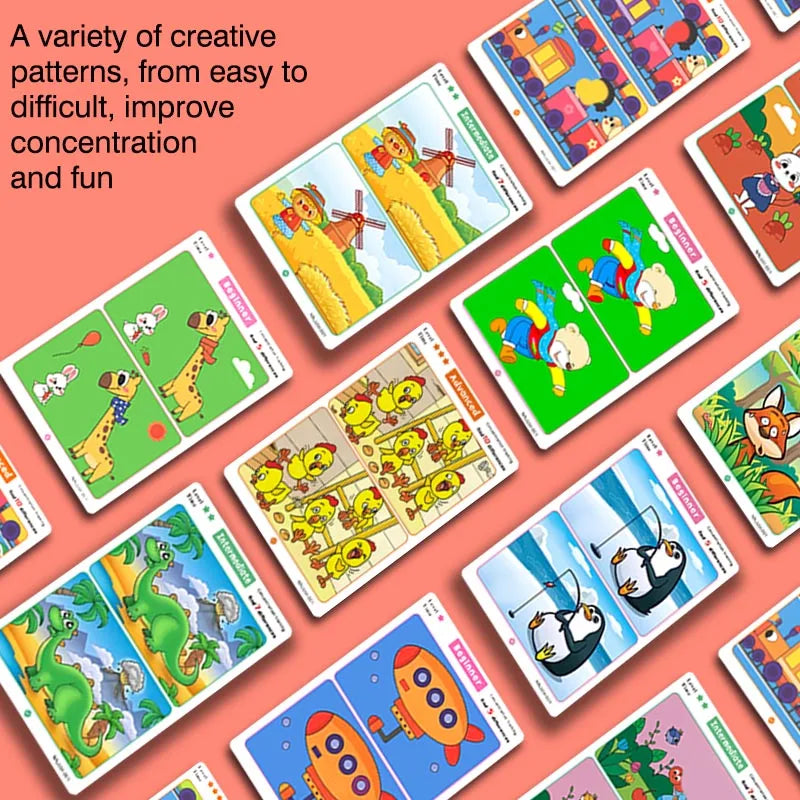 Find the Difference Reusable Activity Cards for Kids