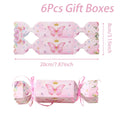 6pcs Butterfly Candy Box with Ribbon Gift Packing Box Butterfly Birthday Party Decoration Kid Baby Shower Wedding Party Supplies