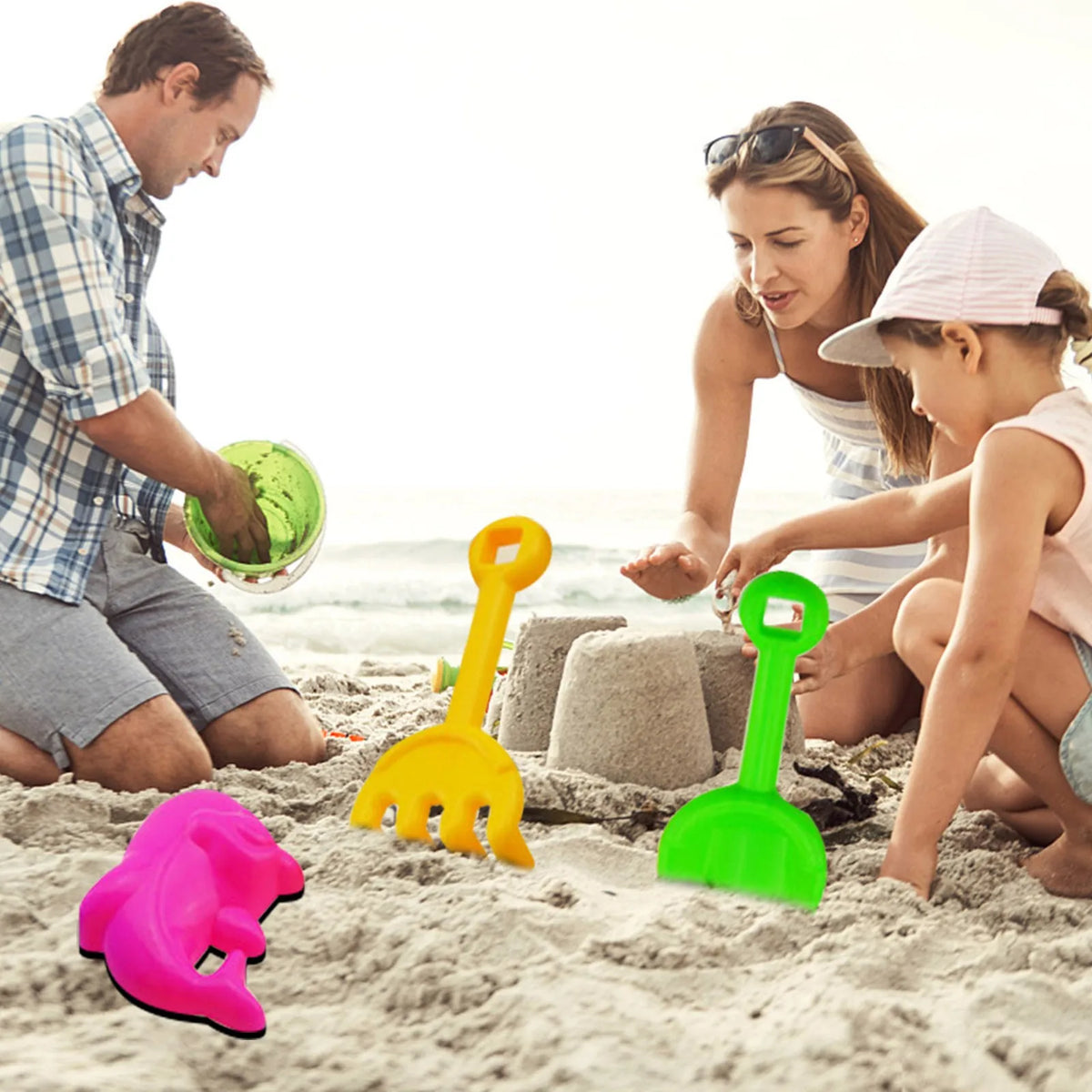 7-Piece Children's Beach Toy Sand Play Set for Outdoor Summer Fun