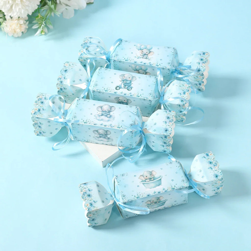 Baby Elephant Candy Box Gift Box Favor Box Birthday Party Decor Kids Boy Girl Birthday Party Supplies Favors Baby Shower Decor