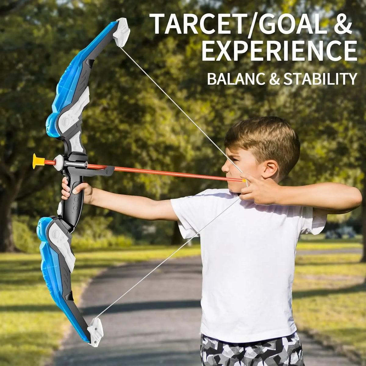 Kids Bow and Arrow Set with LED Lights and Target