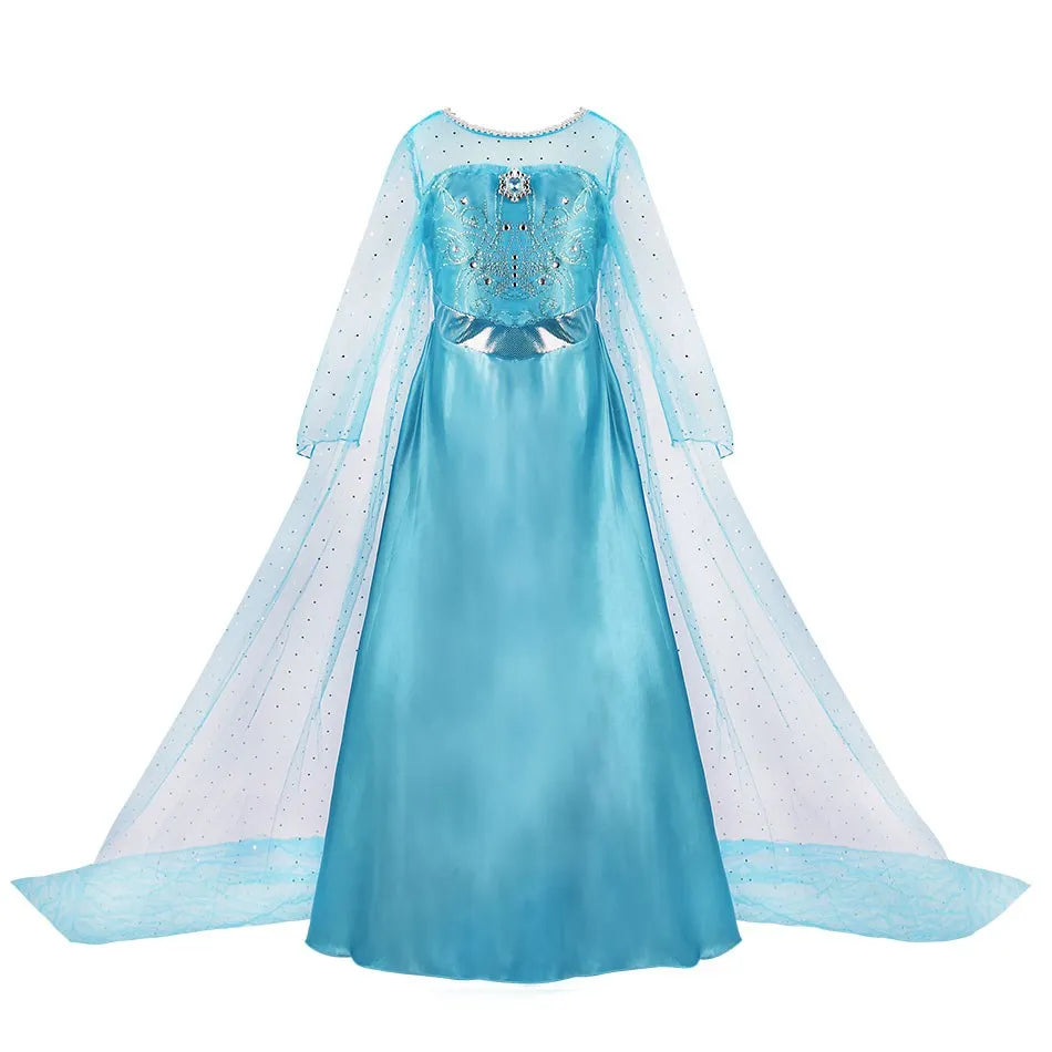 Kids Princess Costume Dress for Girls Cosplay Parties
