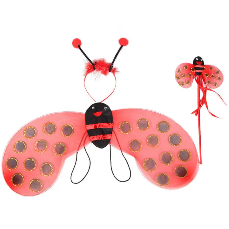 Kids Girl Bee Costume Set 4 Piece – Cute Cosplay Outfit