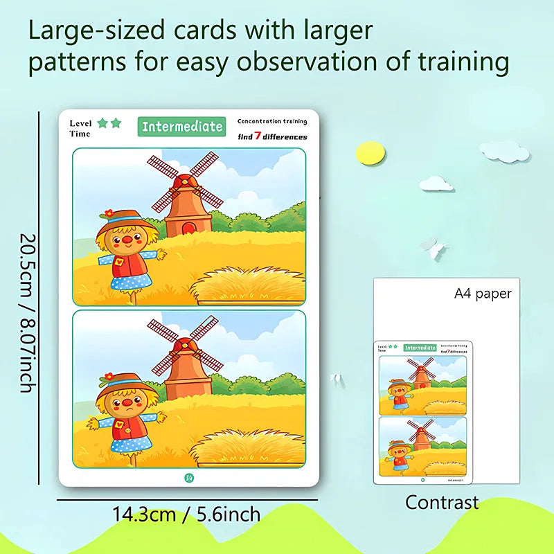 Find the Difference Reusable Activity Cards for Kids