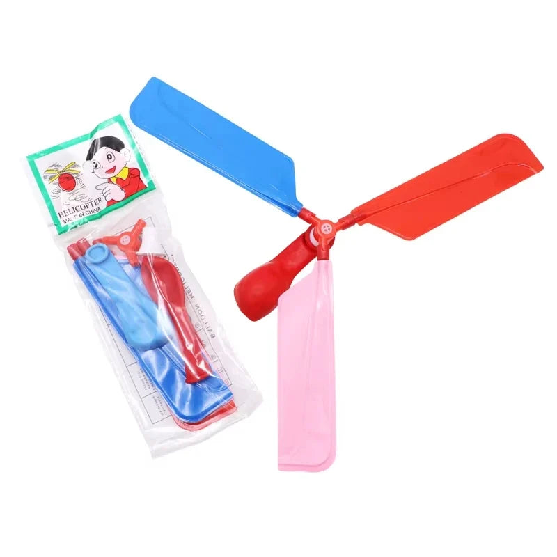 Propeller Balloon Helicopter Toys – DIY Whistle Flying Balloons, Outdoor Birthday Party Decoration for Kids