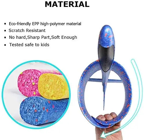 Large Foam Plane Glider 36 cm (14.17 in) and 48 cm (18.9 in) Hand Throw Airplane Outdoor Kids Toy Gift