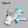 Children's Electronic Airplane Toy with Music & Flashing Lights – Autopilot Rotation, Battery-Powered Educational Plane Gift for Kids