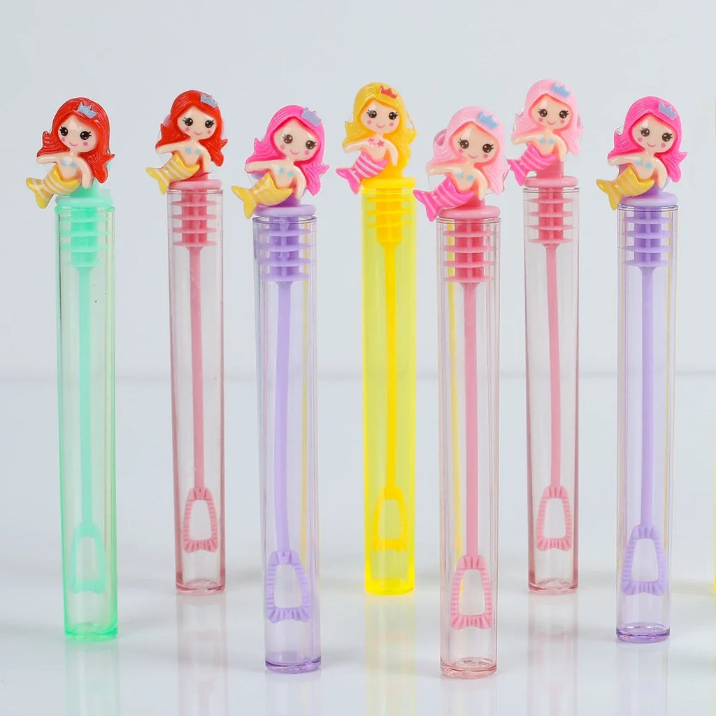Mermaid Bubble Tube Soap Bottle Little Mermaid Birthday Party Decor Kids Wedding Baby Shower Party Gifts for Guests  Favors Toys