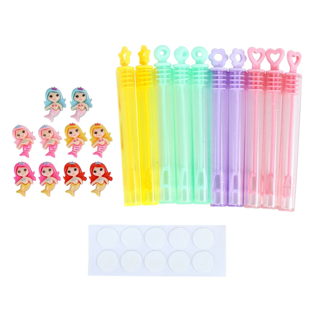 Mermaid Bubble Tube Soap Bottle Little Mermaid Birthday Party Decor Kids Wedding Baby Shower Party Gifts for Guests  Favors Toys