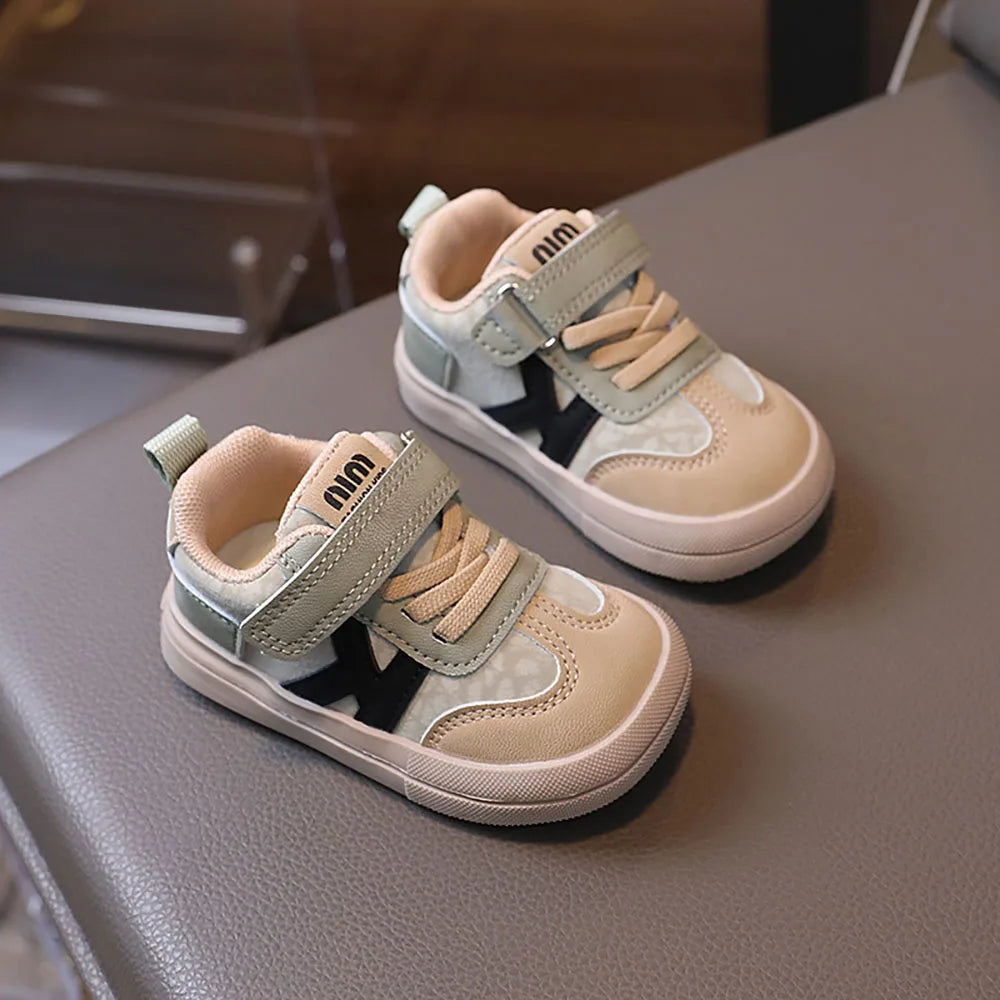 Toddler Synthetic-Leather Hook-and-Loop Sneakers