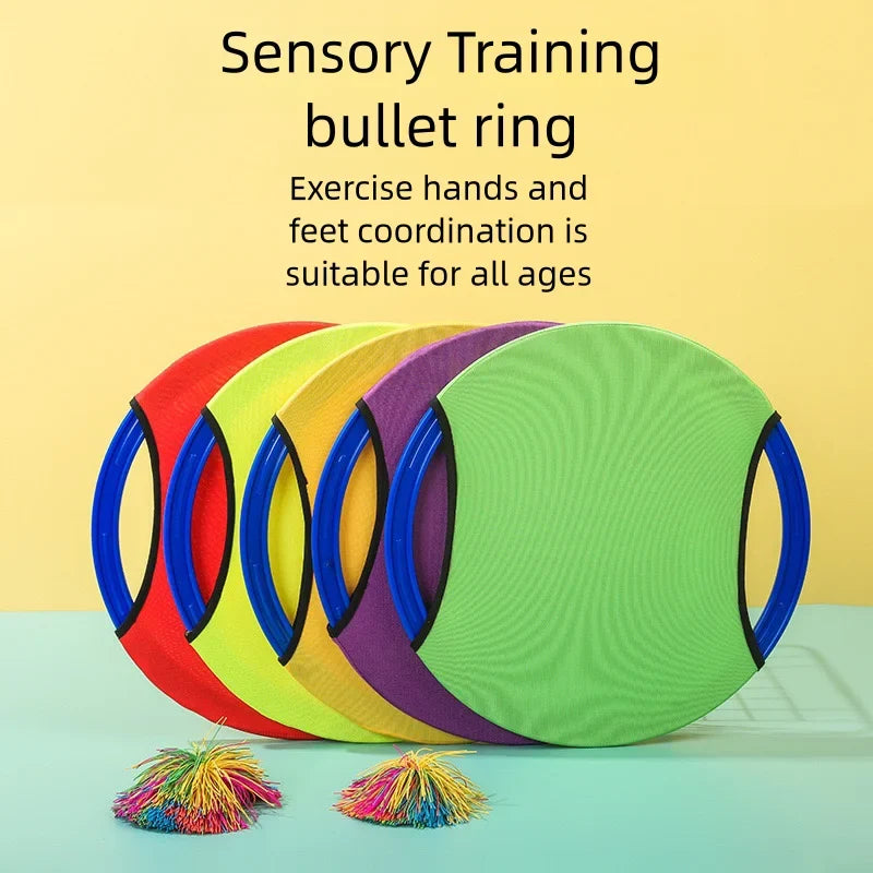 35cm Bouncing Circle – Throwing Training Sensory Toy for Kids, Outdoor Balance Training Educational Learning Toy for Children