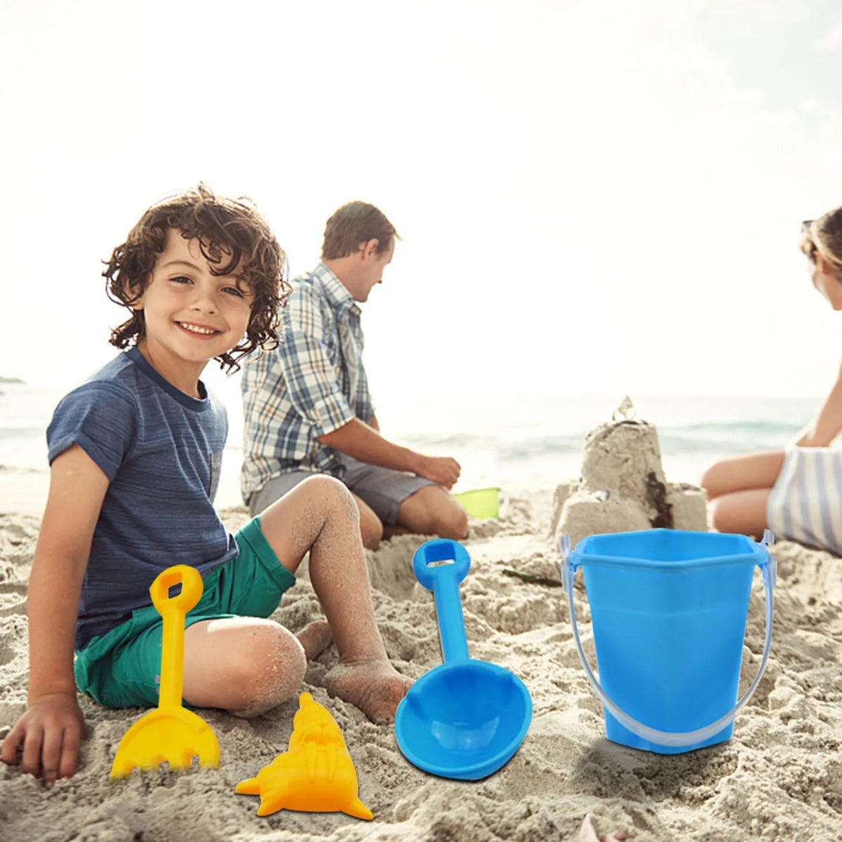 7-Piece Children's Beach Toy Sand Play Set for Outdoor Summer Fun