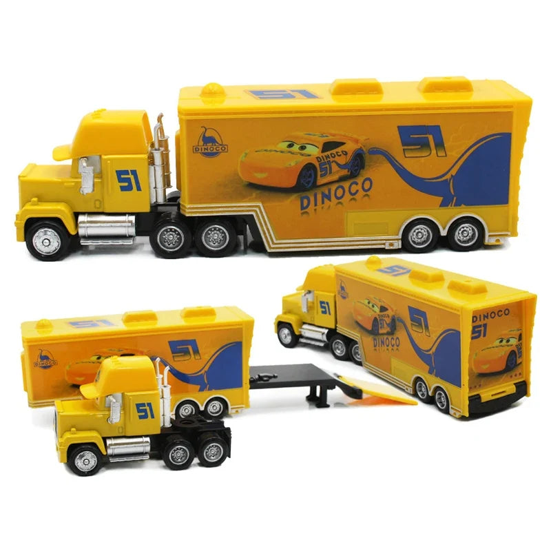 Cars 2 Mack Truck Pixar Racing Car Lightning McQueen Jackson Storm Car 3 Truck Set Metal Toy Model Car Gift For Kids Gift
