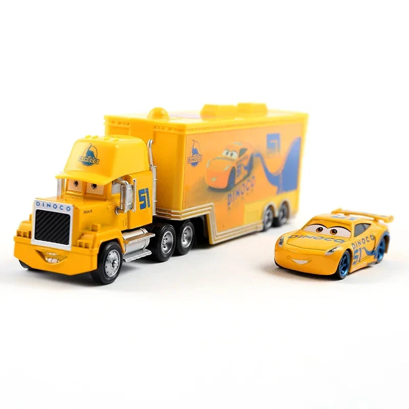 Cars 2 Mack Truck Pixar Racing Car Lightning McQueen Jackson Storm Car 3 Truck Set Metal Toy Model Car Gift For Kids Gift