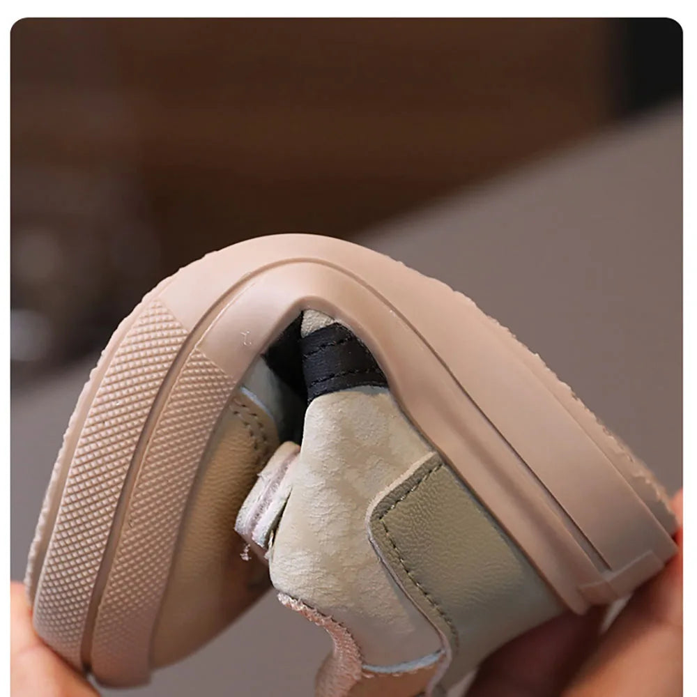 Toddler Synthetic-Leather Hook-and-Loop Sneakers