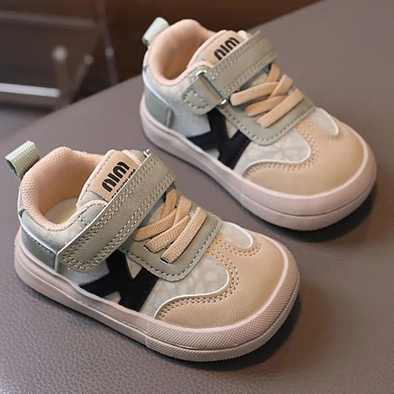 Toddler Synthetic-Leather Hook-and-Loop Sneakers