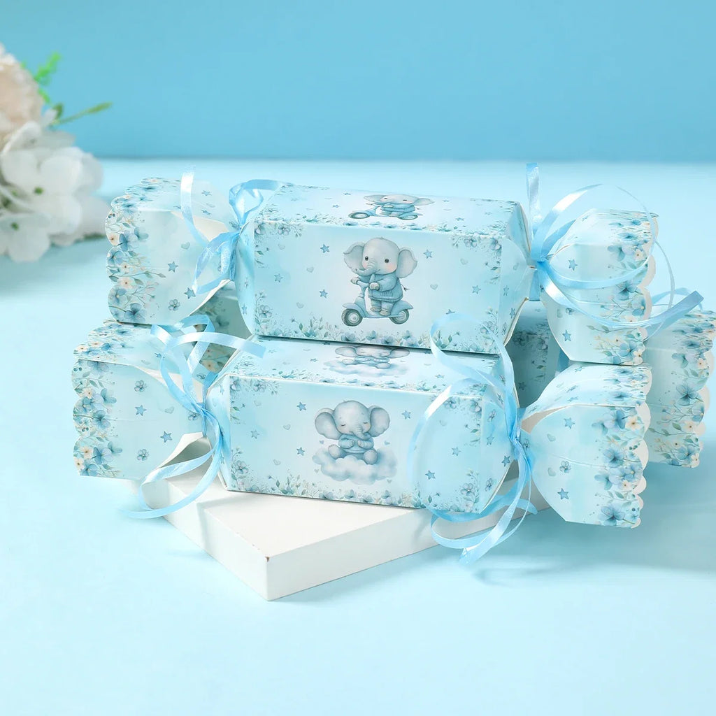 Baby Elephant Candy Box Gift Box Favor Box Birthday Party Decor Kids Boy Girl Birthday Party Supplies Favors Baby Shower Decor