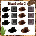 6-32Set Kids Western Cowboy Hats with Bandanas Cowboy Party Hats for Birthday Party Cosplay Costume Party Western Party Favors
